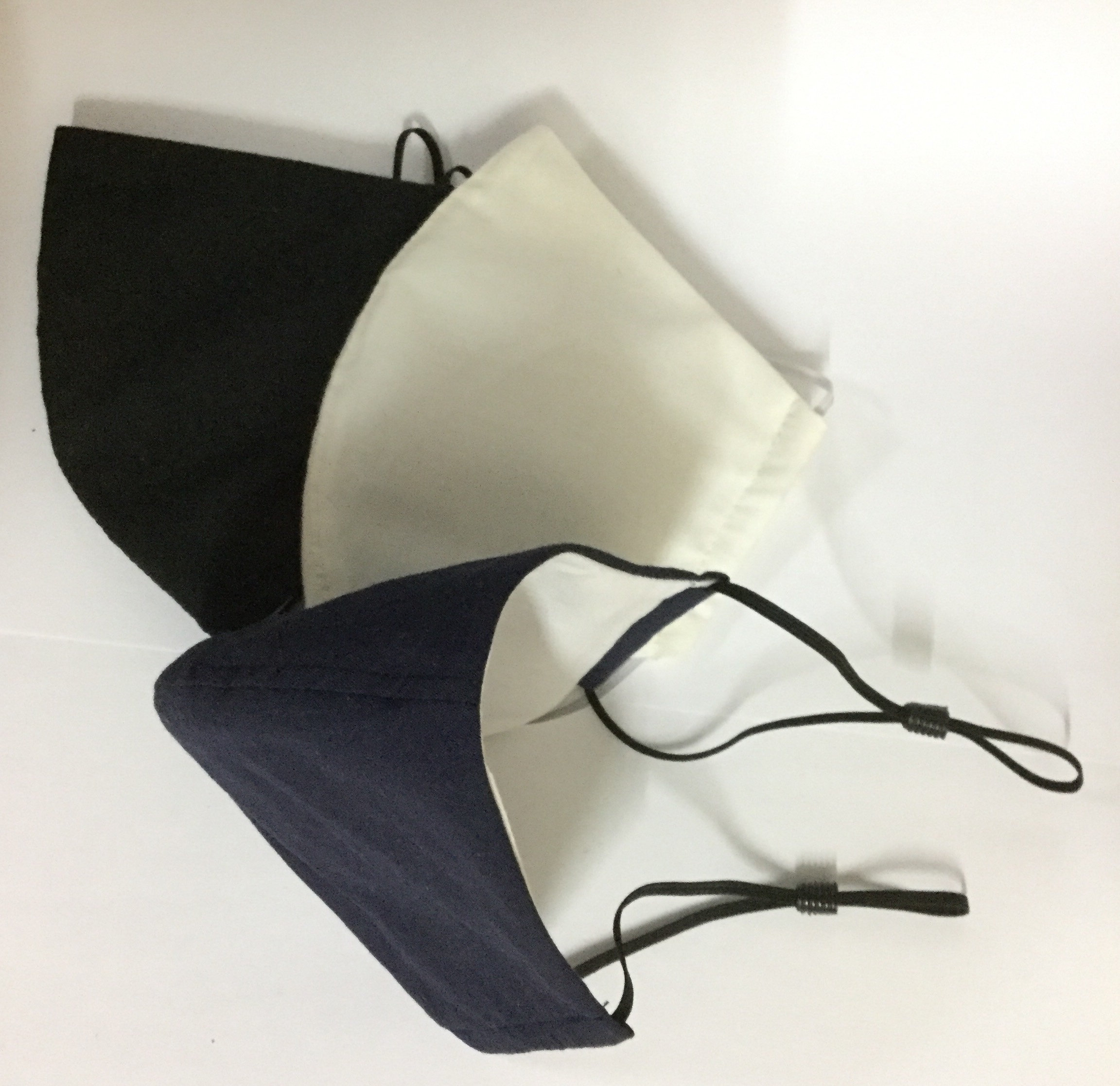 Large 3layer plain cotton mask Jinty.scot